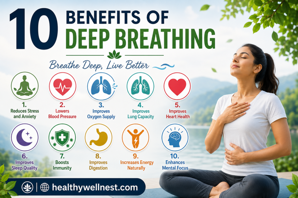 10-Benefits of Deep Breathing
