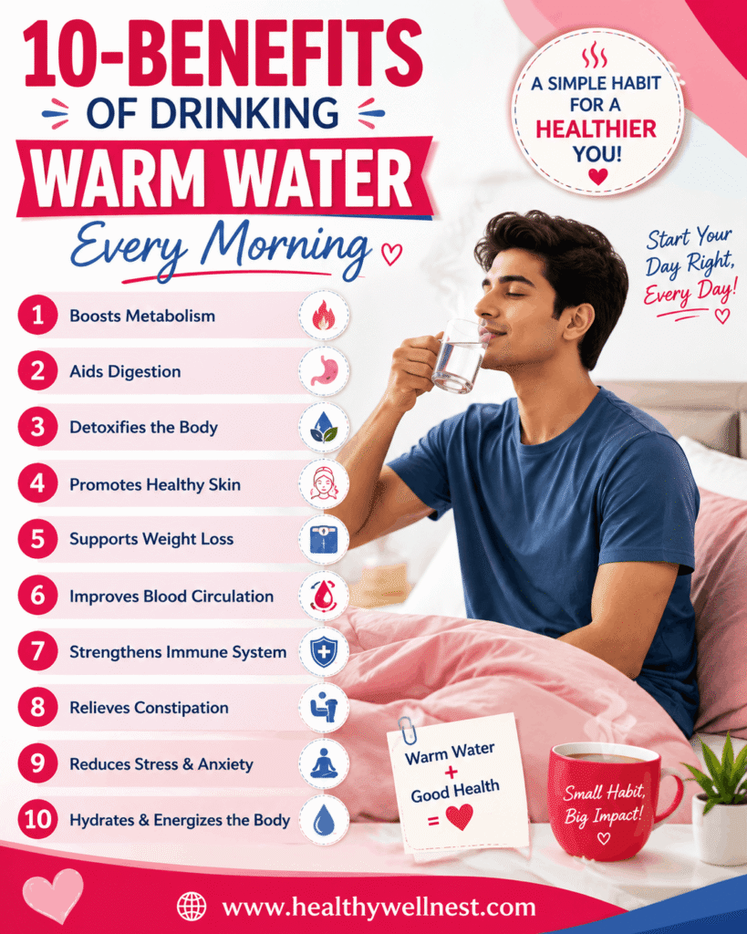 10-Benefits of Drinking Warm Water Every Morning
