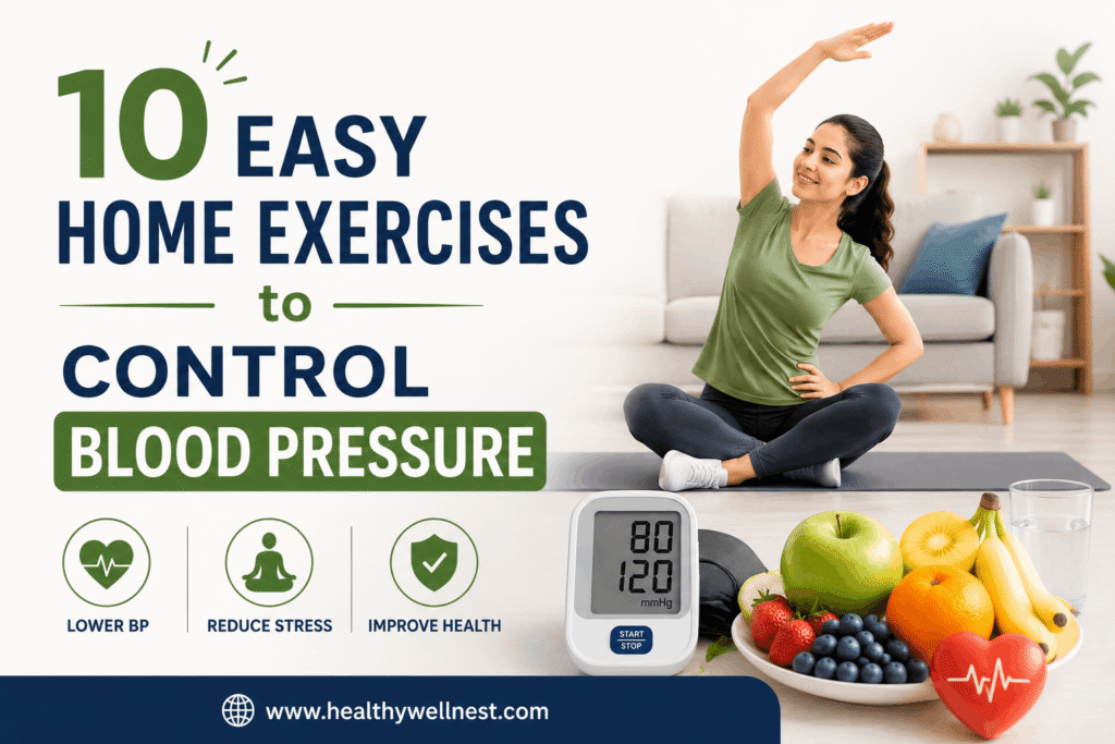 10 easy home exercises for High blood pressure