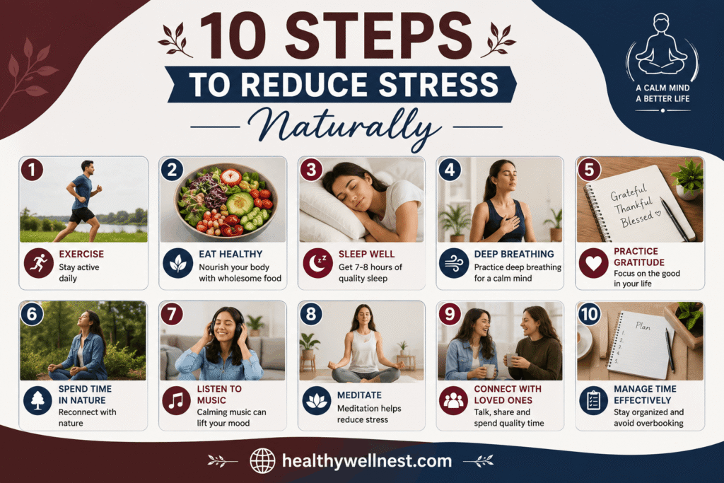 10 steps to reduce stress naturally